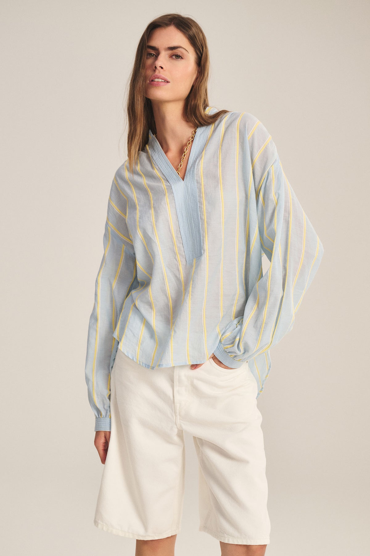 Yarn Dyed Stripes Top