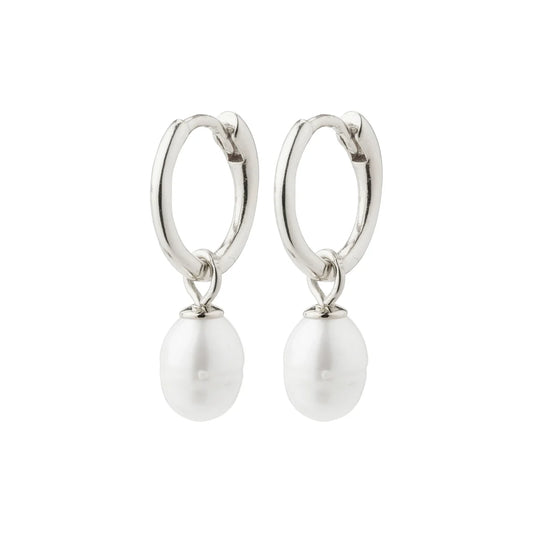 BERTHE Recycled Pearl Hoop Earrings (8239523791056)