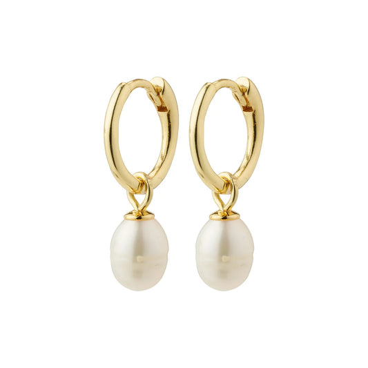 BERTHE Recycled Pearl Hoop Earrings (8239523791056)