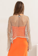 Load image into Gallery viewer, Metalic Open Stitch Fishnet Top (8028537749712)
