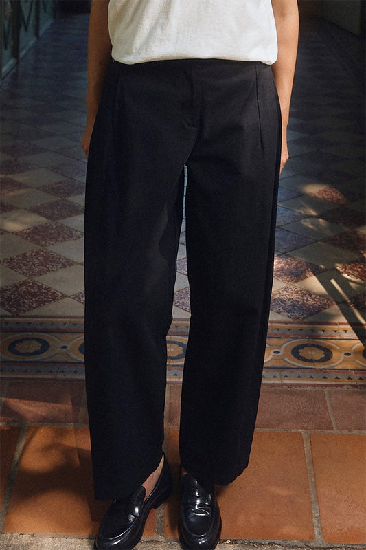 Cotton Trousers, Barrel Cut