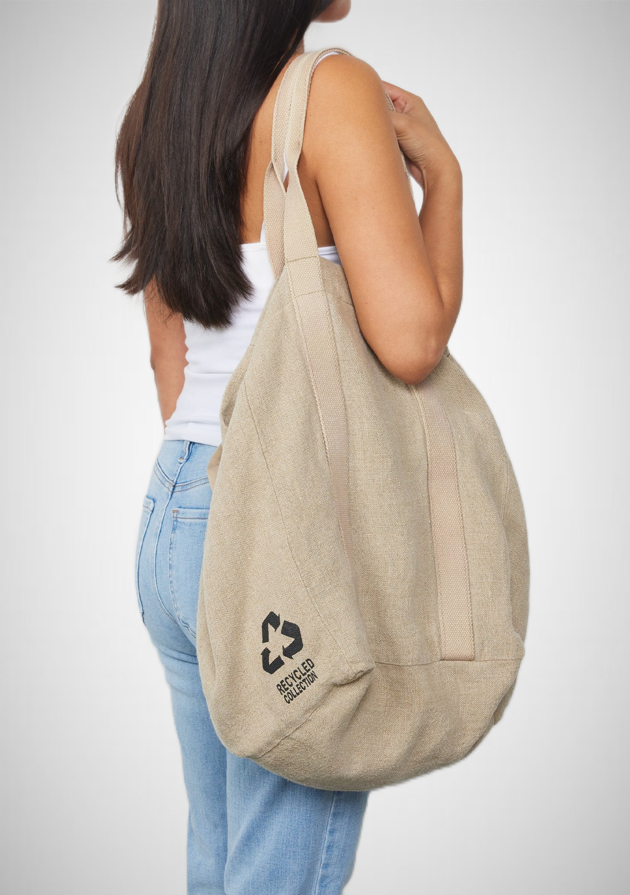 Large Reversible Fuzzy Abstract Shopper Tote Bag (8261796135120)