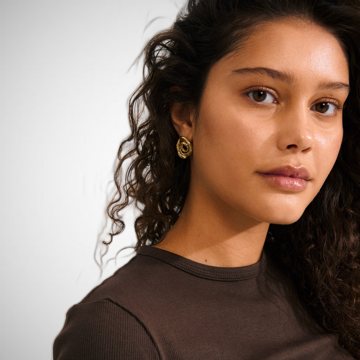 Unfold Earrings Gold-Plated (8335103590608)