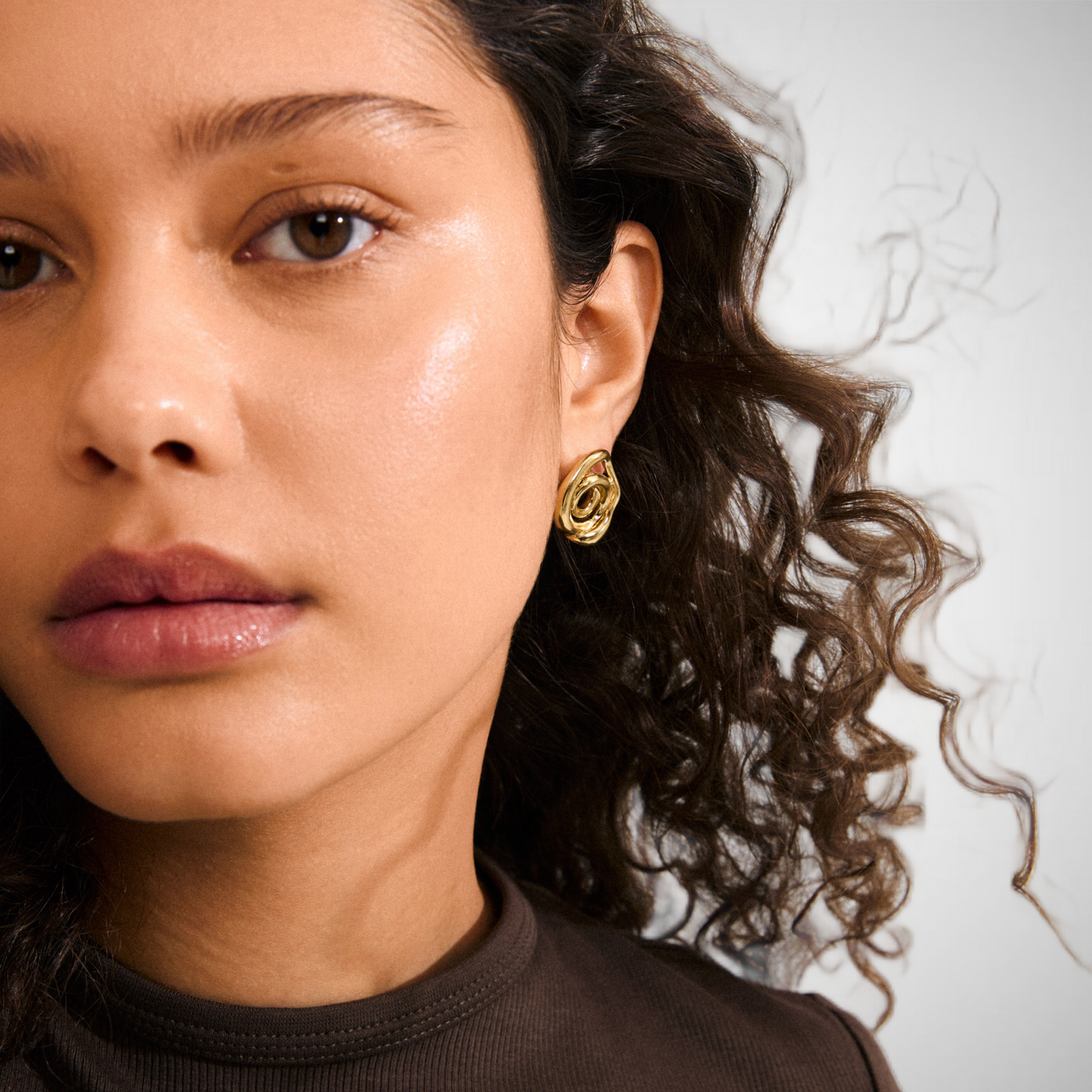 Unfold Earrings Gold-Plated (8335103590608)