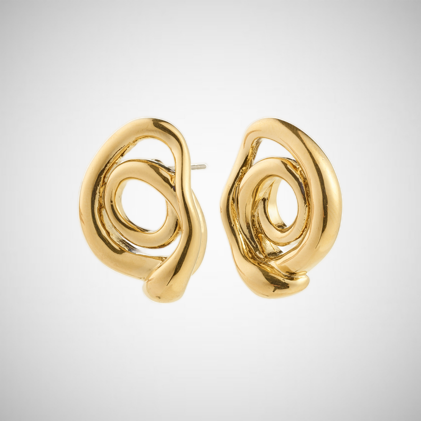 Unfold Earrings Gold-Plated (8335103590608)