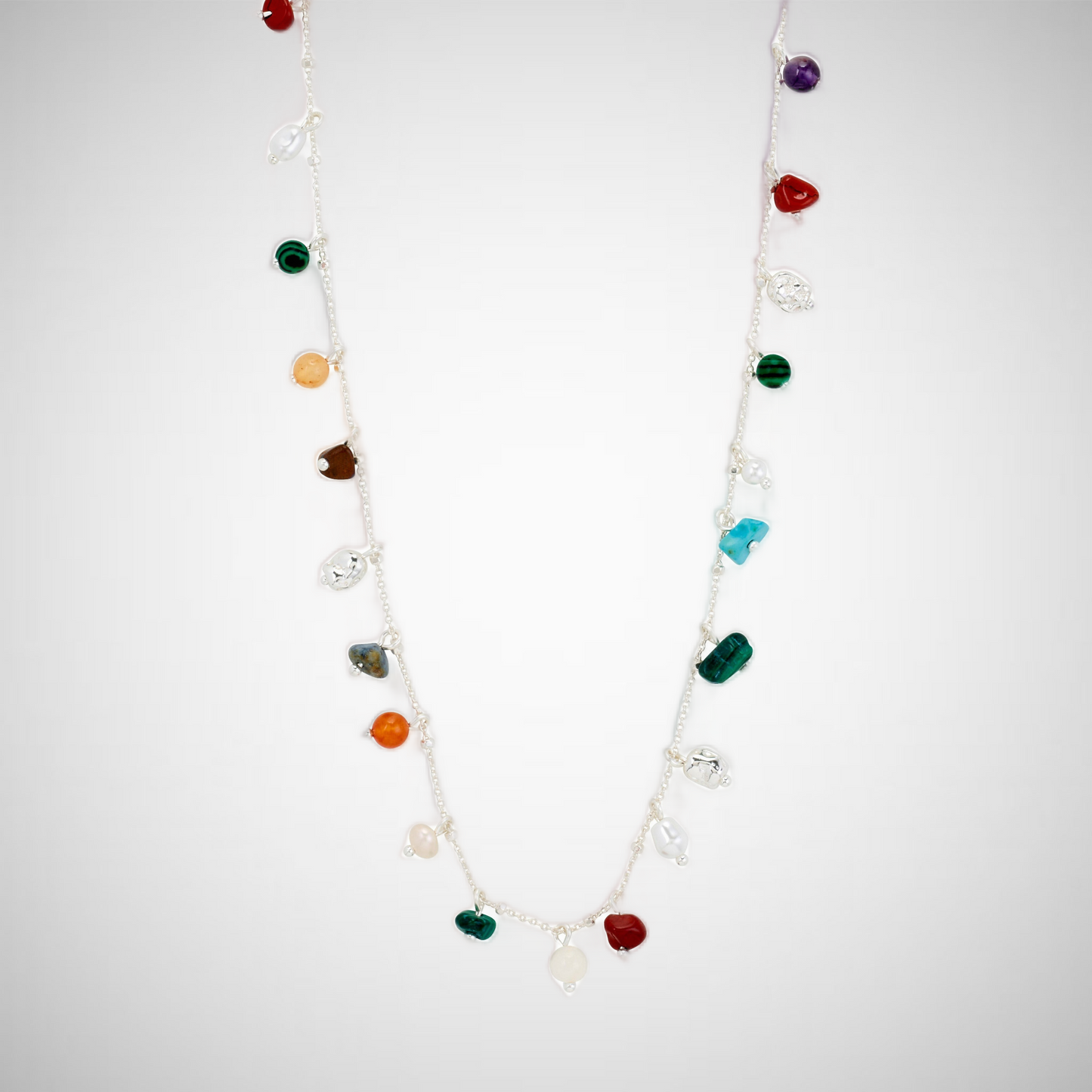 Between Necklace Silver-Plated (8335103688912)