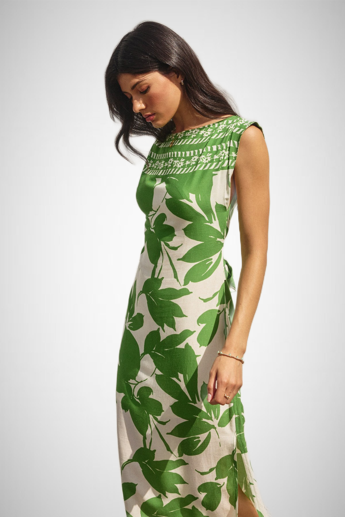 Bali Summer Pull On Midi Dress (8276756070608)
