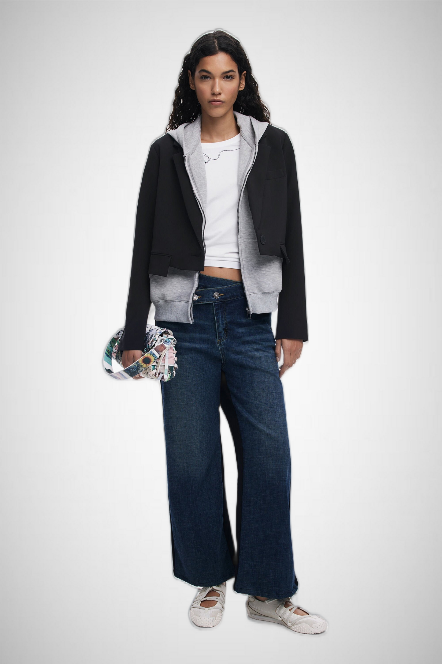 Combined Knit Blazer (8337562173648)