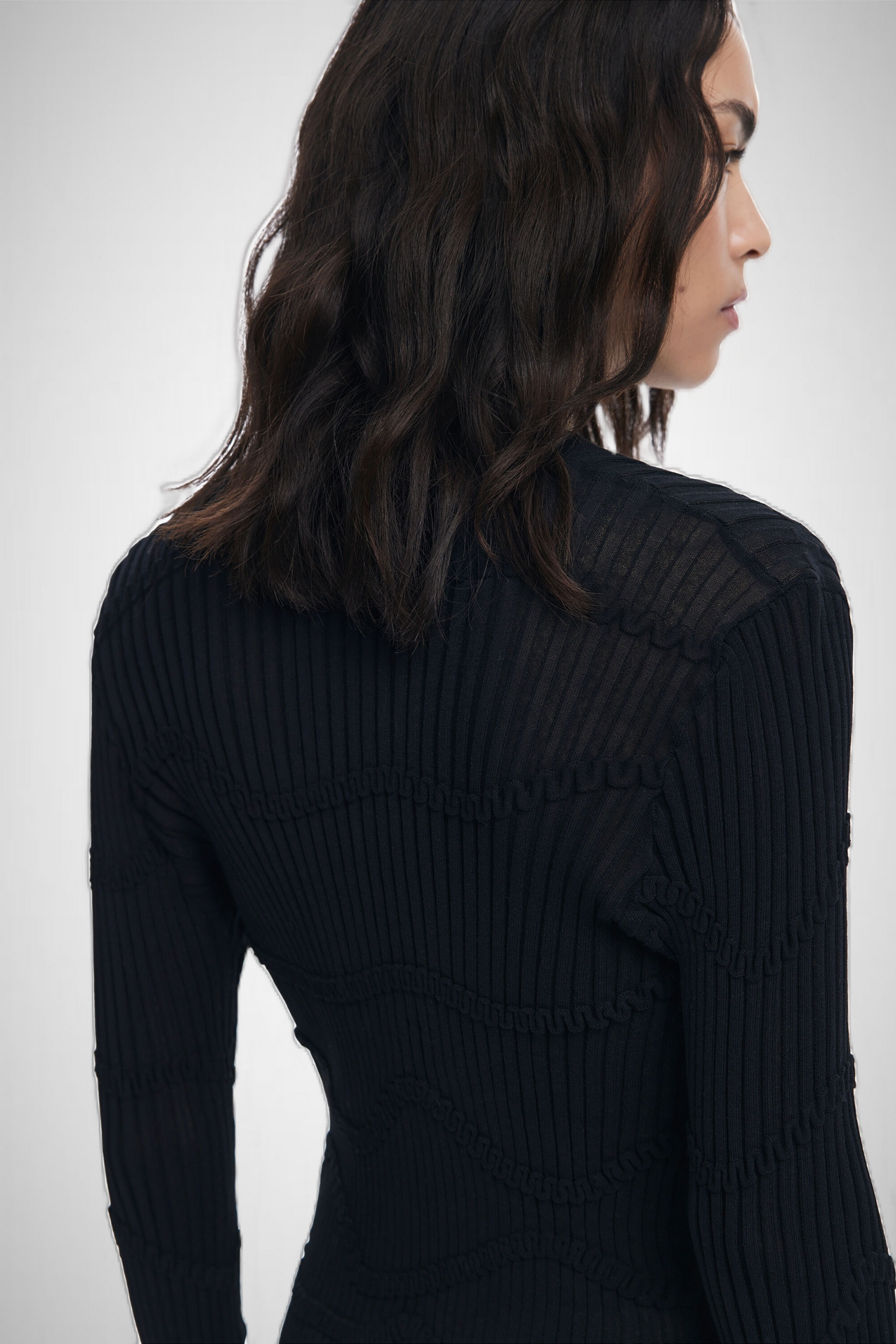 Fitted Textured Cardigan (8337562206416)