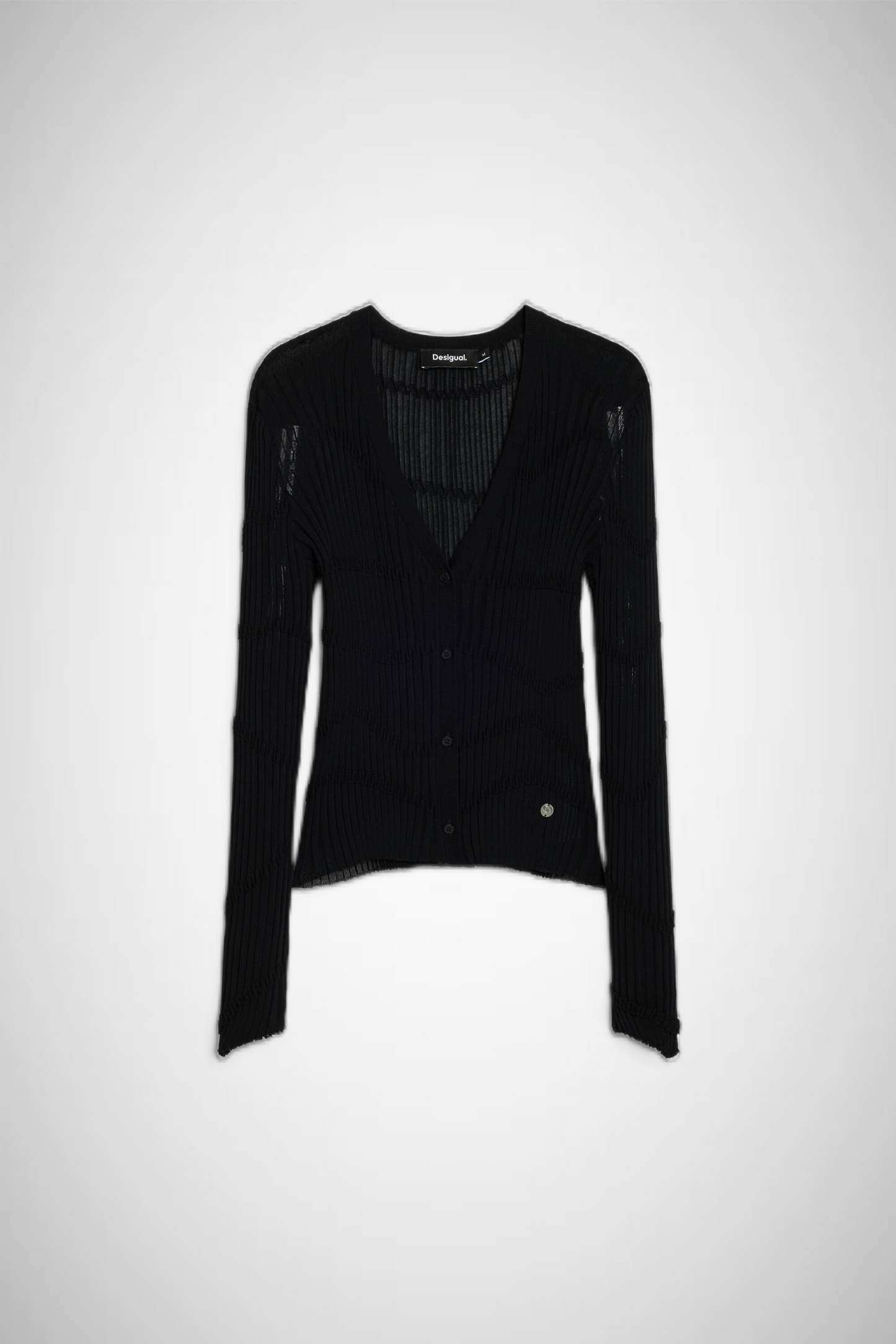 Fitted Textured Cardigan (8337562206416)