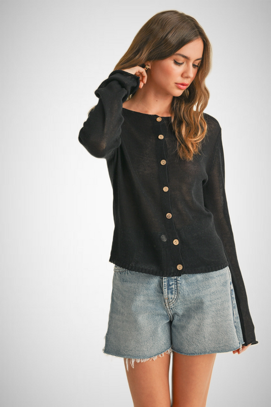 Light Weight Buttondown Cardigan (8258931785936)