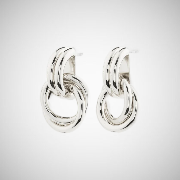 Agni Earrings Silver-Plated (8302557528272)