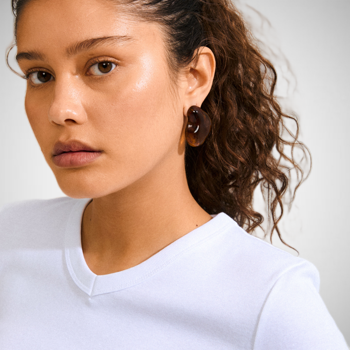 Lian Earrings Brown/Gold-Plated (8335104082128)