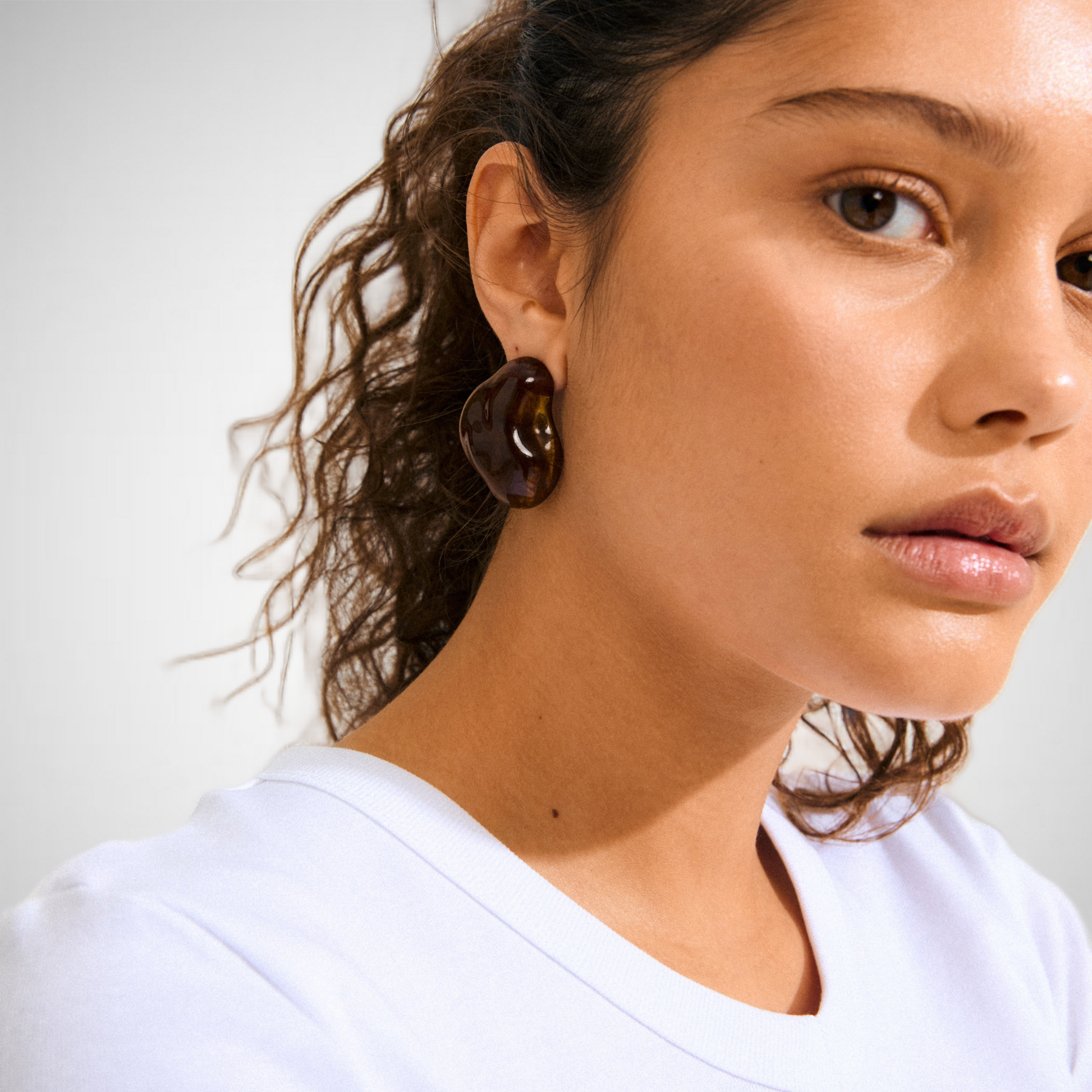 Lian Earrings Brown/Gold-Plated (8335104082128)