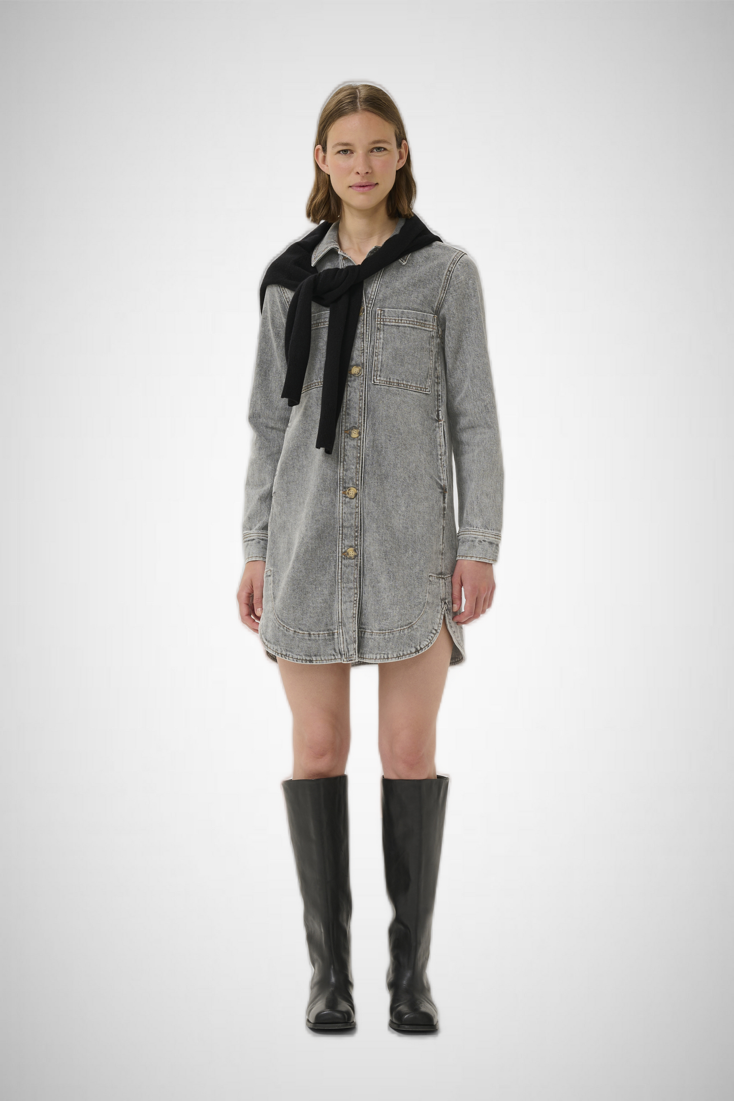 Nanas Denim Dress (8332017074384)
