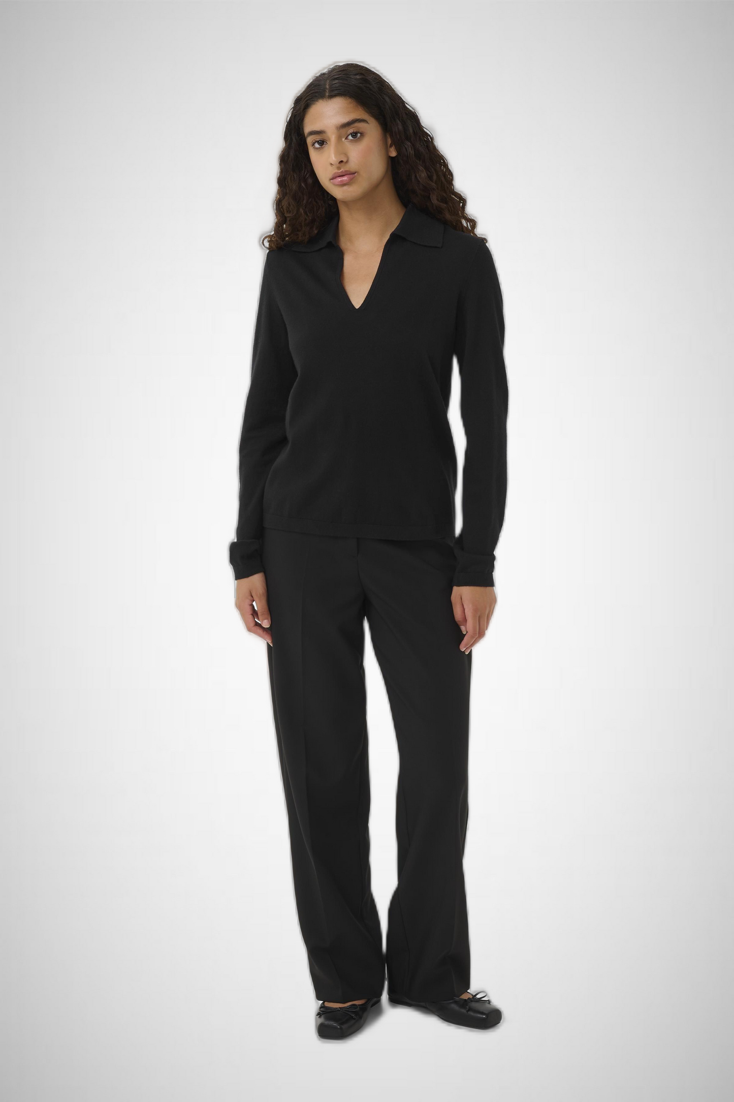 Spina Regular Polo Pullover Ls (8342365077712)