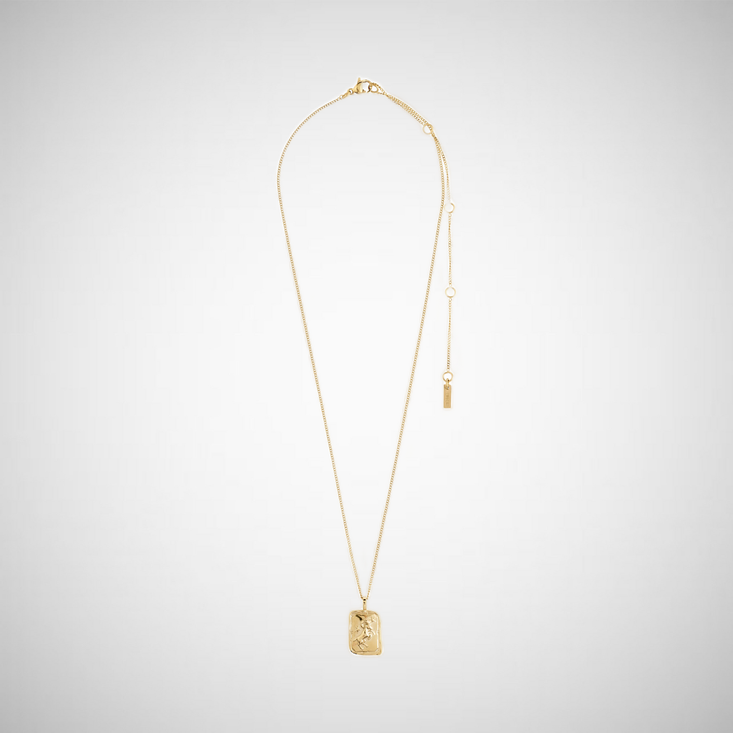 Aries Recycled Zodiac Sign Necklace, Gold-Plated (8302556446928)