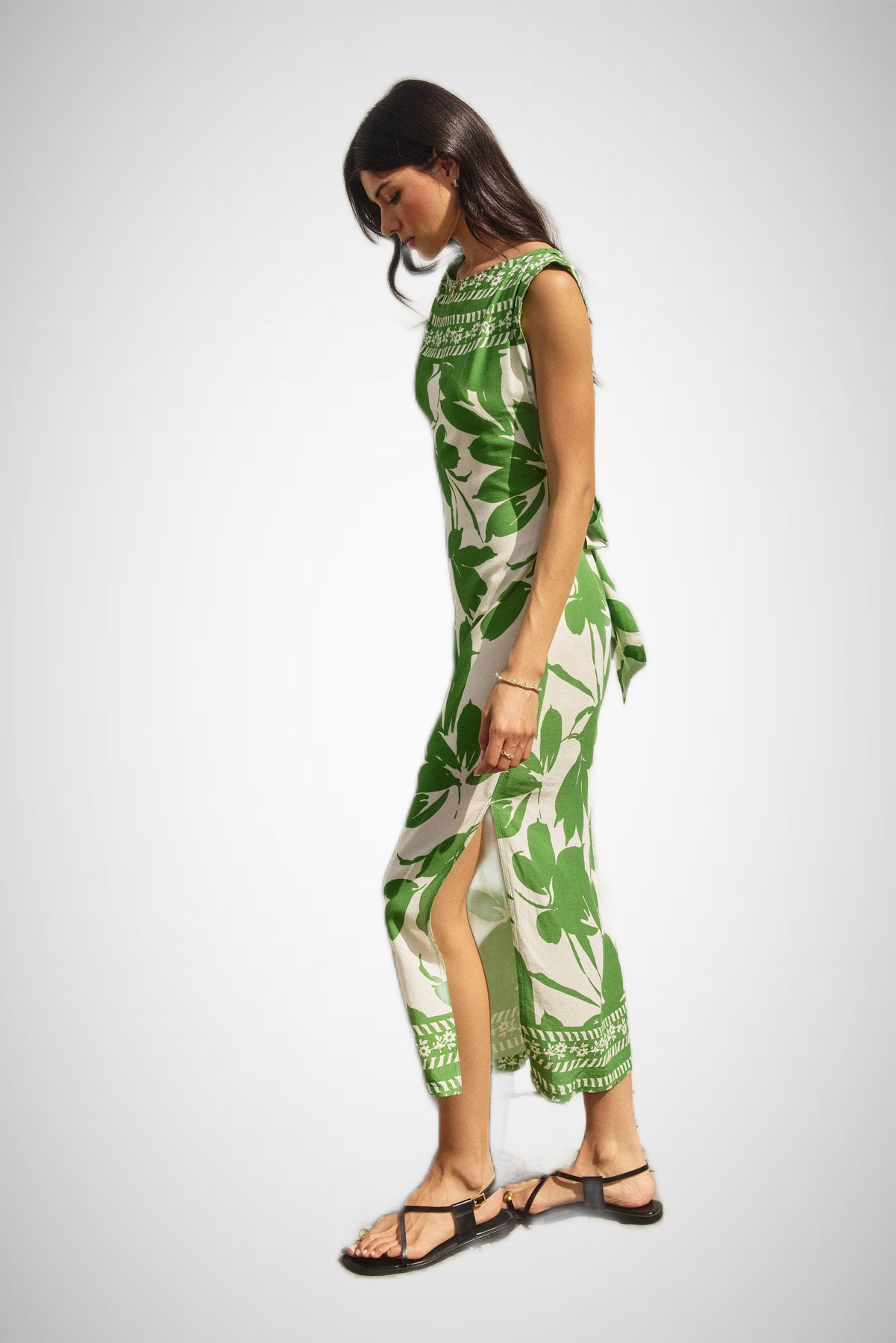 Bali Summer Pull On Midi Dress (8276756070608)
