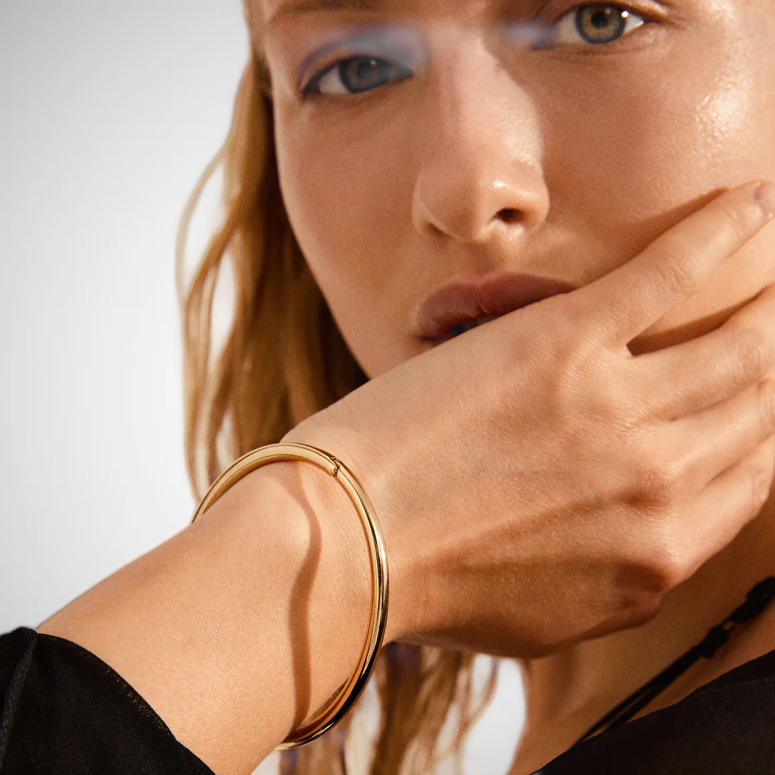 Sophia Recycled Bangle Bracelet Gold-Plated (8302555922640)