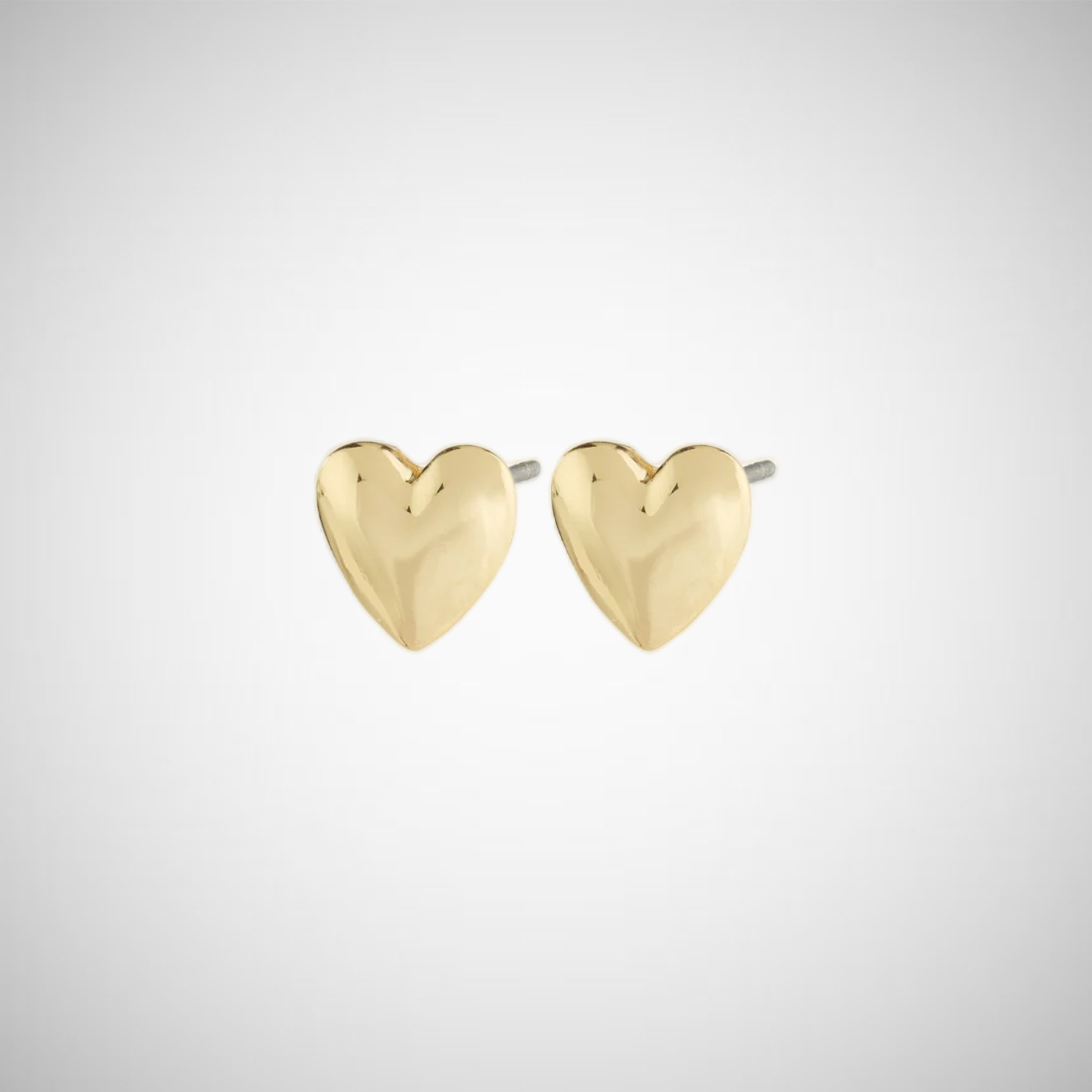 Sophia Recycled Heart Earrings Gold-Plated (8302555857104)