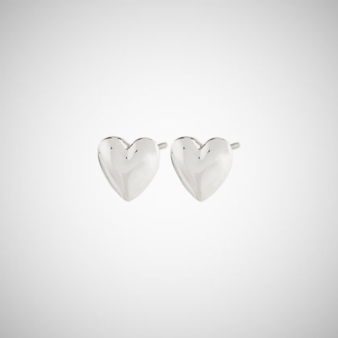 Sophia Recycled Heart Earrings Silver-Plated (8302555824336)