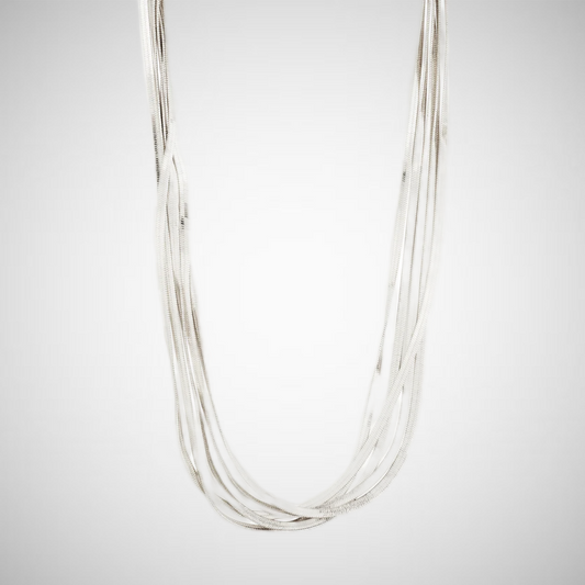 Kira Recycled Necklace Silver Plated (8302554906832)