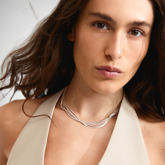 Kira Recycled Necklace Silver Plated (8302554906832)