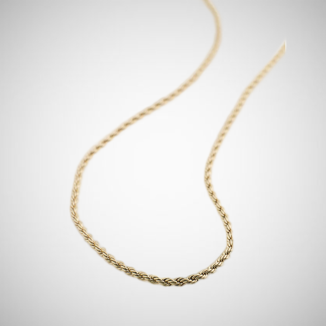 Pam Recycled Robe Chain Necklace Gold Plated (8302555562192)