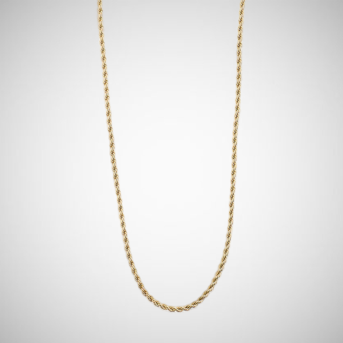 Pam Recycled Robe Chain Necklace Gold Plated (8302555562192)