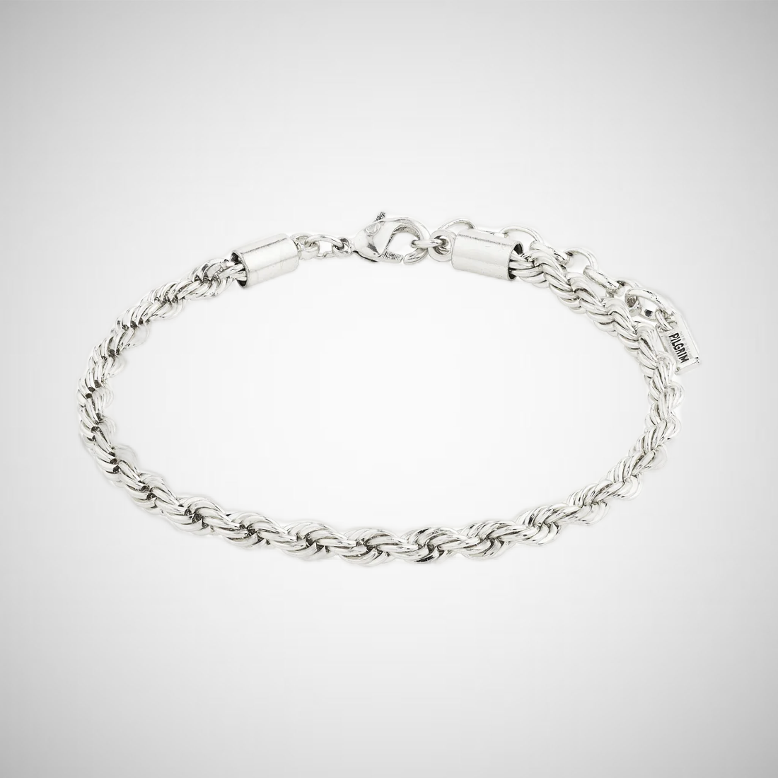 Pam Recycled Robe Chain Bracelet Silver Plated (8302555594960)