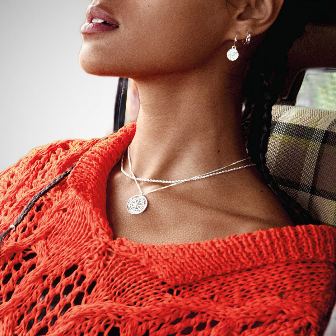 Pam Recycled Robe Chain Necklace Silver Plated (8302555529424)