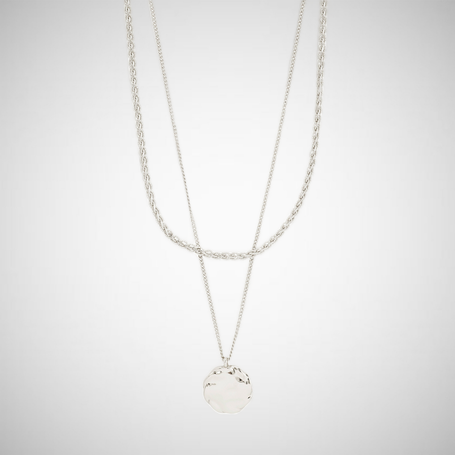 Declan Necklace 2-In-1 Set, Silver-Plated (8335104278736)
