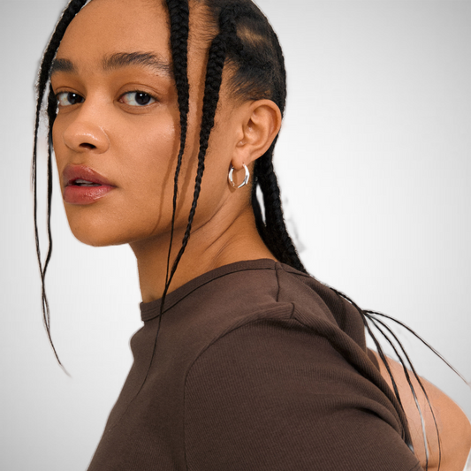 Harrison Hoops Silver-Plated (8335104409808)