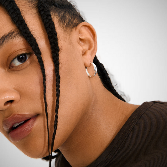 Harrison Hoops Silver-Plated (8335104409808)