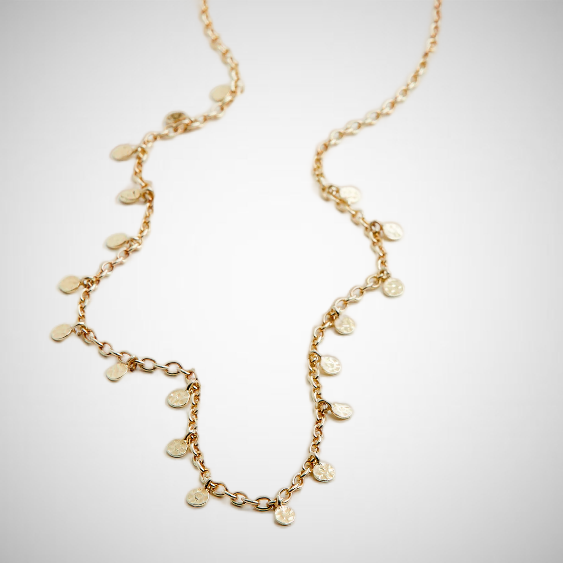 Panna Recycled Coin Necklace Gold-Plated (8302555431120)