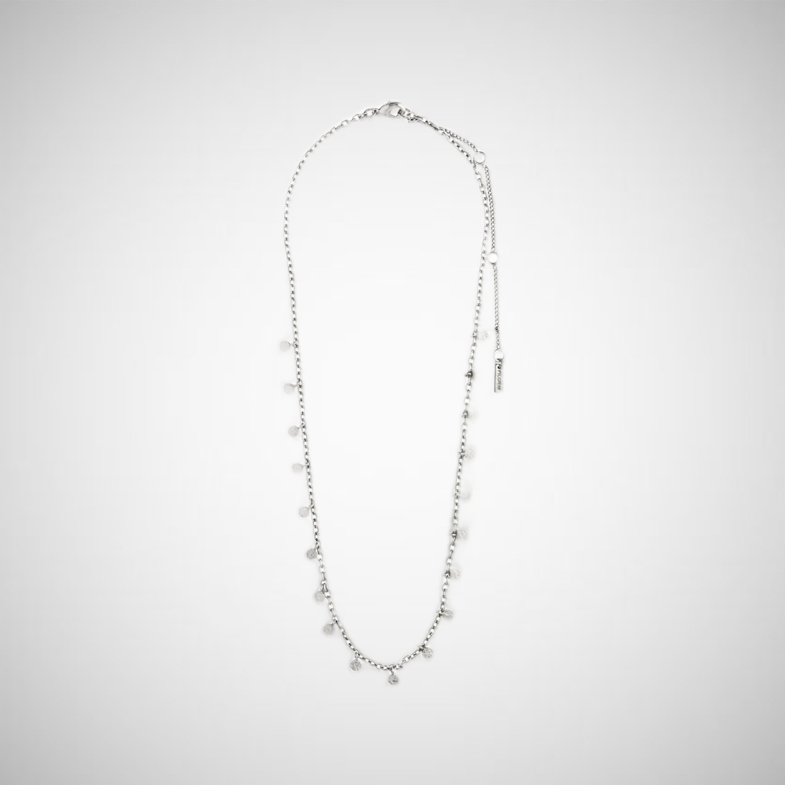 Panna Recycled Coin Necklace Silver-Plated (8302555398352)