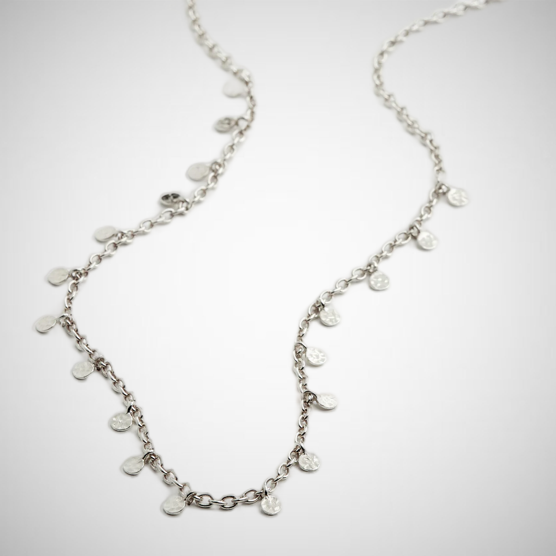 Panna Recycled Coin Necklace Silver-Plated (8302555398352)