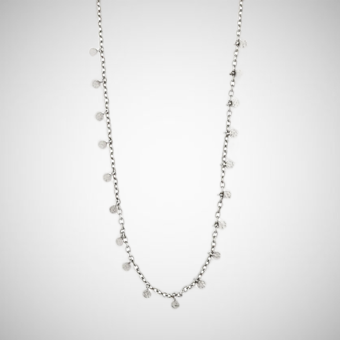 Panna Recycled Coin Necklace Silver-Plated (8302555398352)