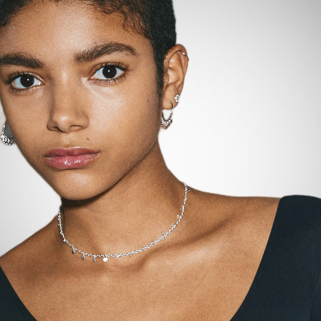 Panna Recycled Coin Necklace Silver-Plated (8302555398352)