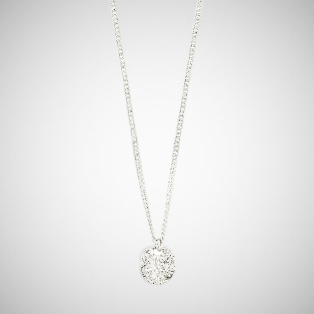 Scottie Recycled Coin Necklace Silver Plated (8302555103440)