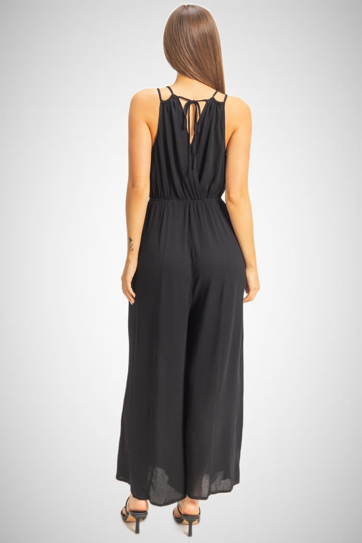 Surplice Bodice Wide Leg Jumpsuit (8268850004176)