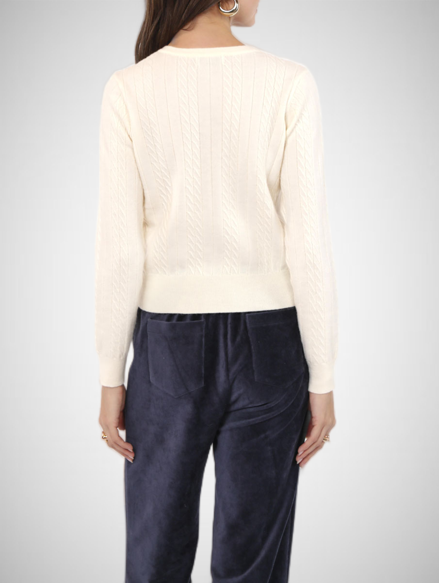 Mochi Heart Button Sweater Cardigan (8345074663632)