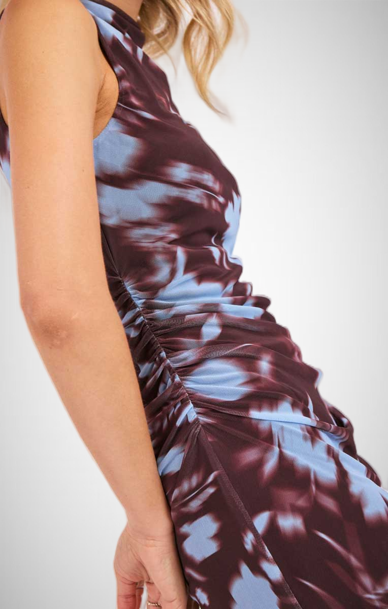 Urban Siren Ruched Midi Dress (8350639554768)