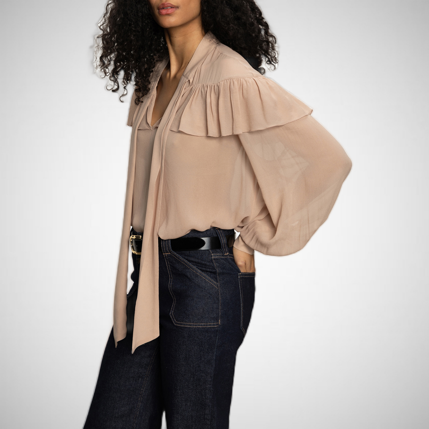 Fade Into Your Ruffle Blouse (8332378931408)
