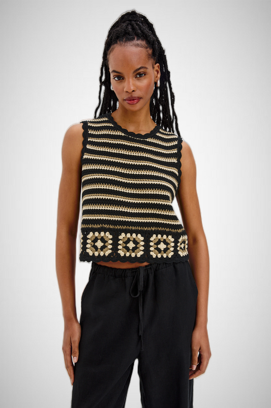 Hazel Short Sleeve Sweater Vest (8299649597648)