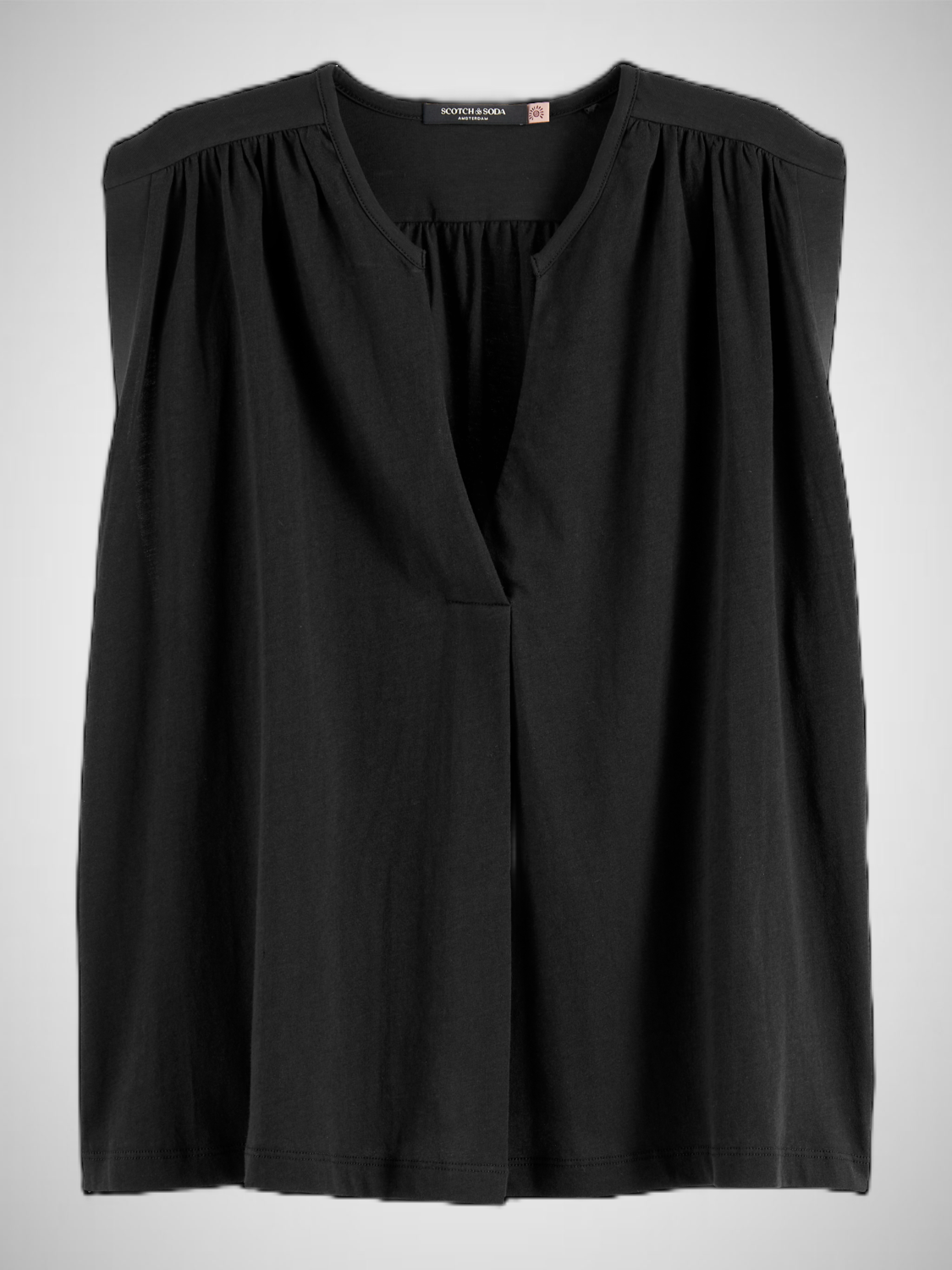 Drapey V-Neck T-Shirt (8256633077968)