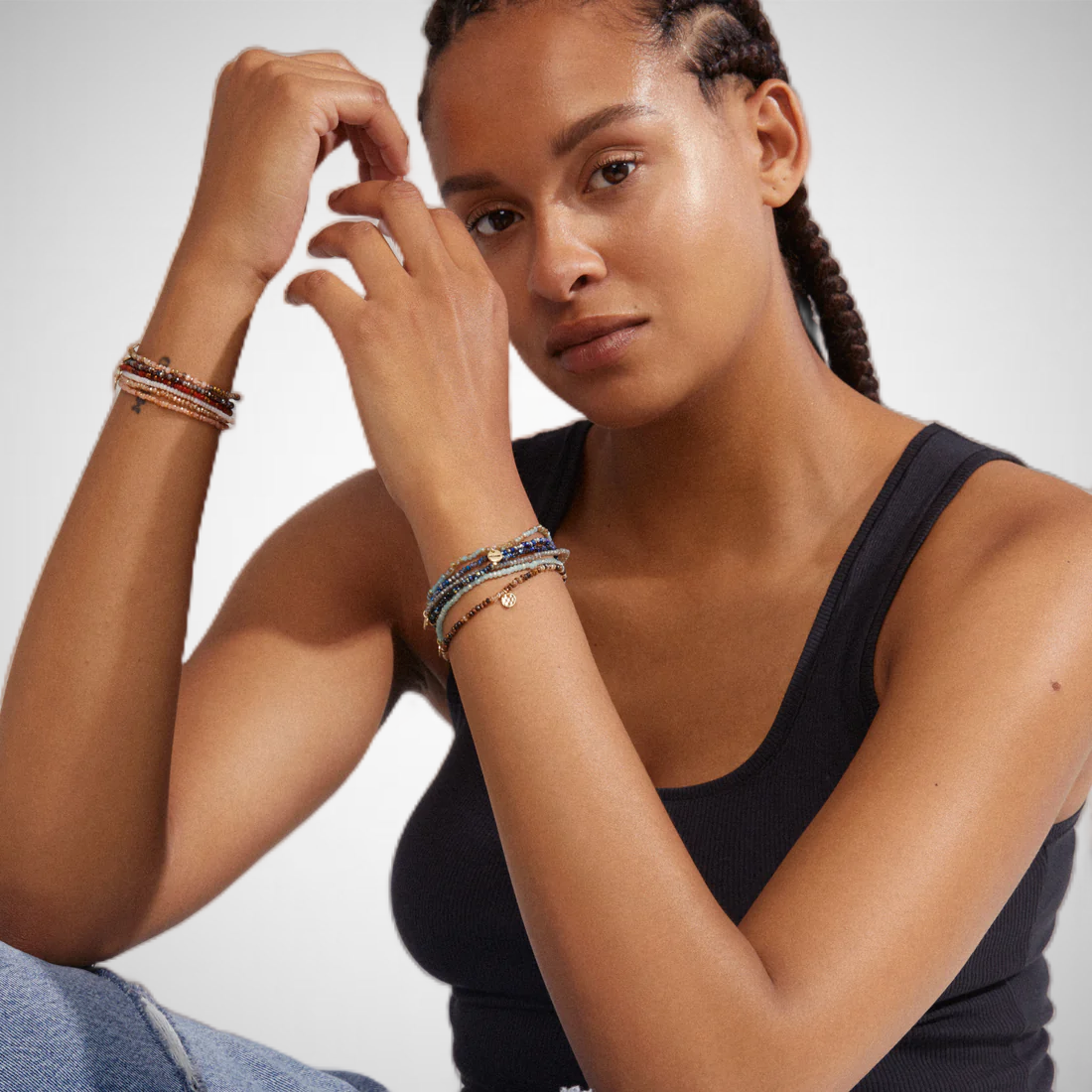 Indie Bracelet Brown, Gold-Plated (8302558609616)