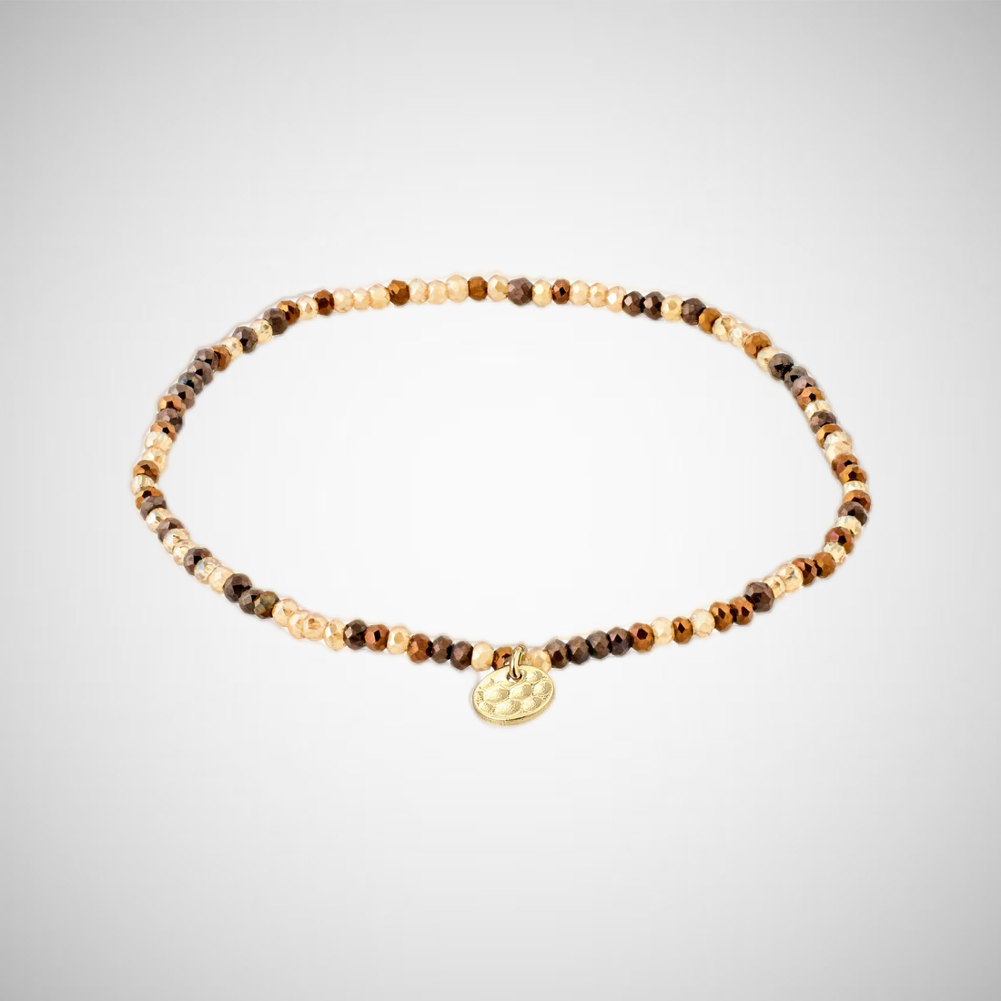 Indie Bracelet Brown, Gold-Plated (8302558609616)
