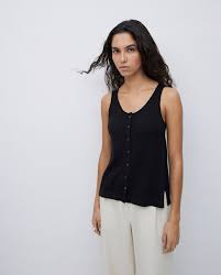 Sleeveless Button Down Light Vest (8253750182096)