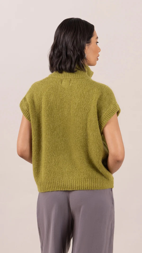 Leigh sans manches zippé